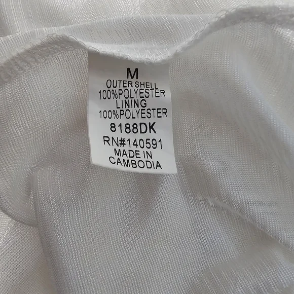 CQ by CQ Lace White Off-Shoulder Ruffle Bell Sleeve Romantic Mini Dress Sz M - Picture 7 of 8